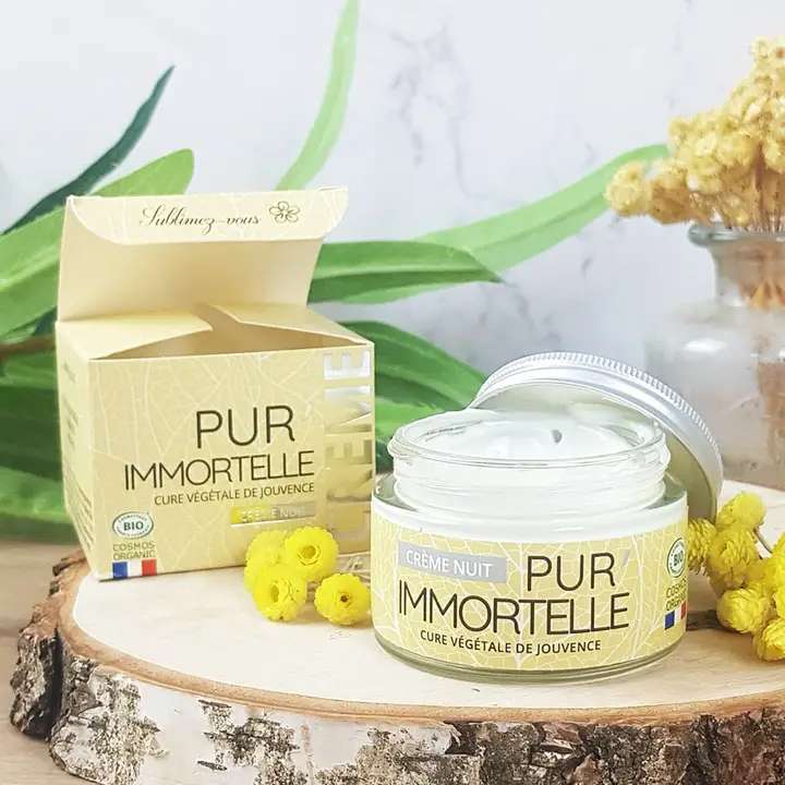 Pur’Immortelle Organic Nočný krém – proti stárnutiu (50 ml) – Obrázok 2