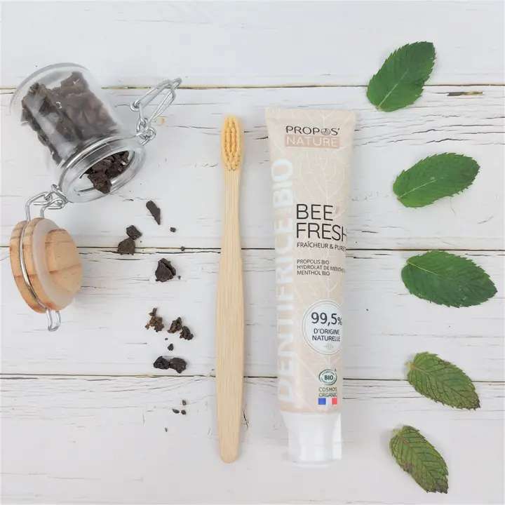 Propos Nature Bio Zubná pasta – Propolis & Menthol (bez fluoridu, 75 ml) – Obrázok 2