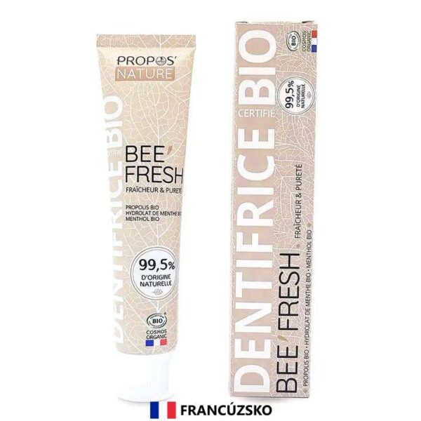 Propos Nature Bio Zubná pasta – Propolis & Menthol (bez fluoridu, 75 ml)