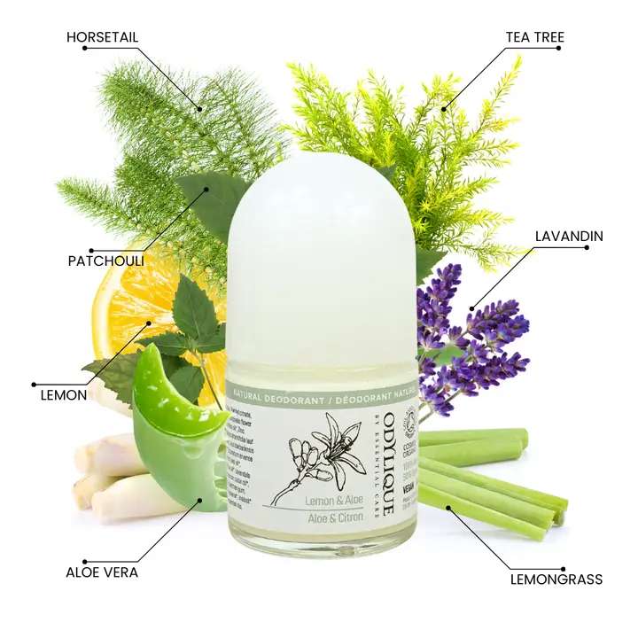 Odylique Citrón & Aloe Vera Natural Dezodorant (roll-on, 50ml) – Obrázok 4