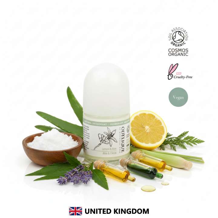 Odylique Citrón & Aloe Vera Natural Dezodorant (roll-on, 50ml)