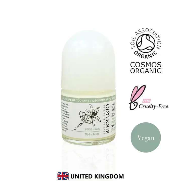 Odylique Citrón & Aloe Vera Natural Dezodorant (roll-on, 50ml) – Obrázok 3