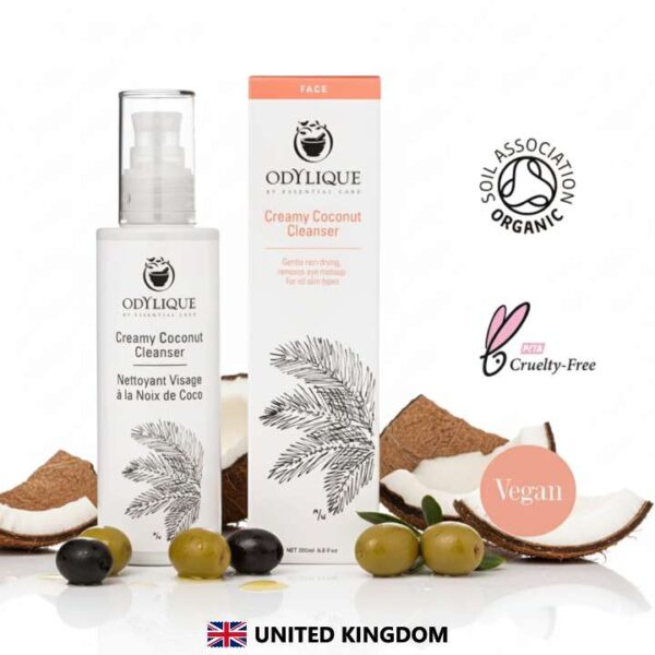 Odylique Krémový kokosový čistiaci gél Creamy Coconut Cleanser200 ml