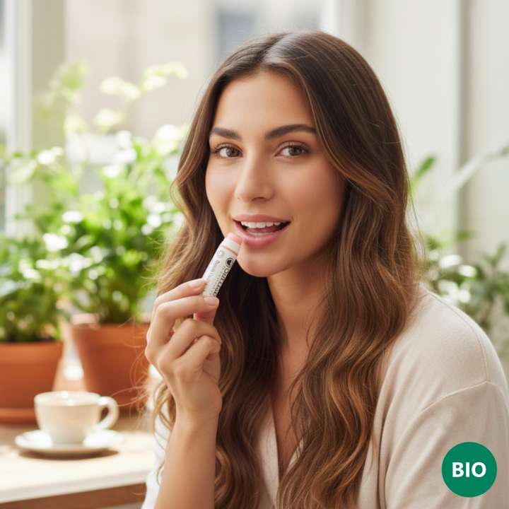 Odylique Organický balzam na pery Lip Silk 4,5 g – Obrázok 3