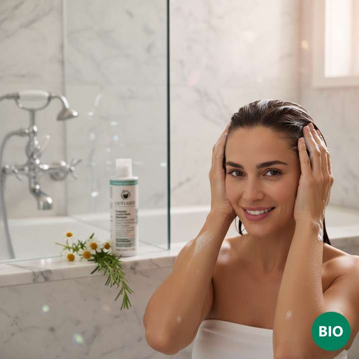 Odylique Prebiotický jemný bylinkový šampón 200 ml Prebiotic Gentle Herb Shampoo (NOVINKA!) – Obrázok 2