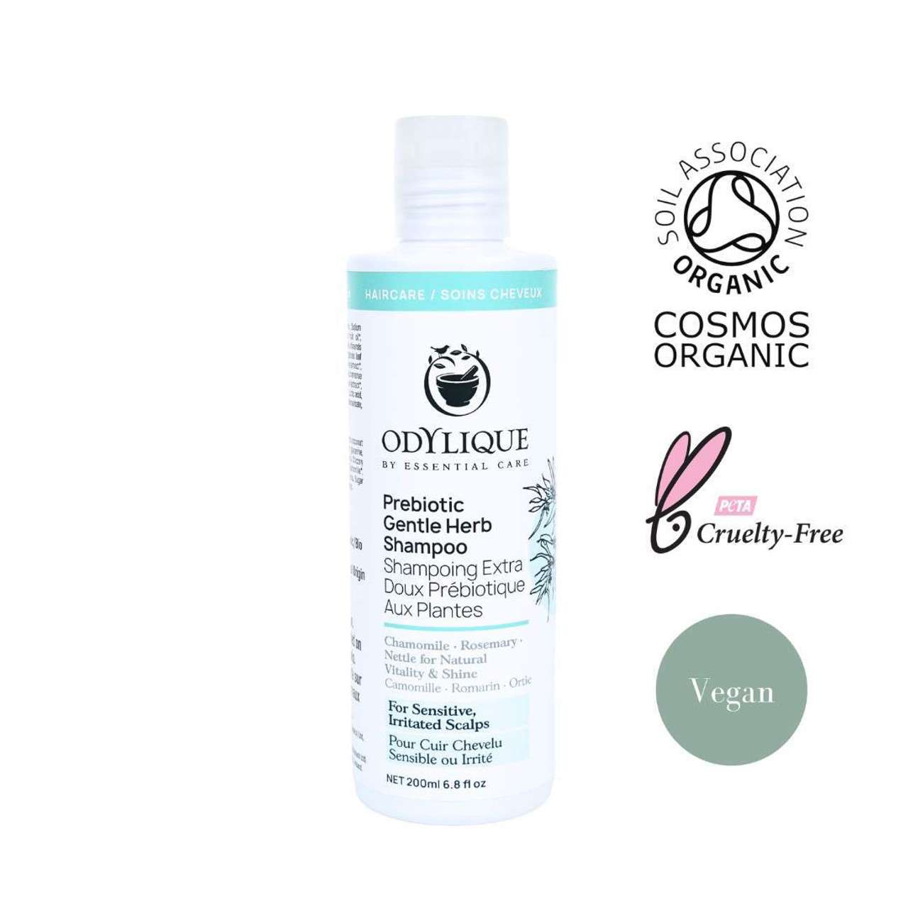 Odylique Prebiotický jemný bylinkový šampón 200 ml Prebiotic Gentle Herb Shampoo (NOVINKA!) – Obrázok 5