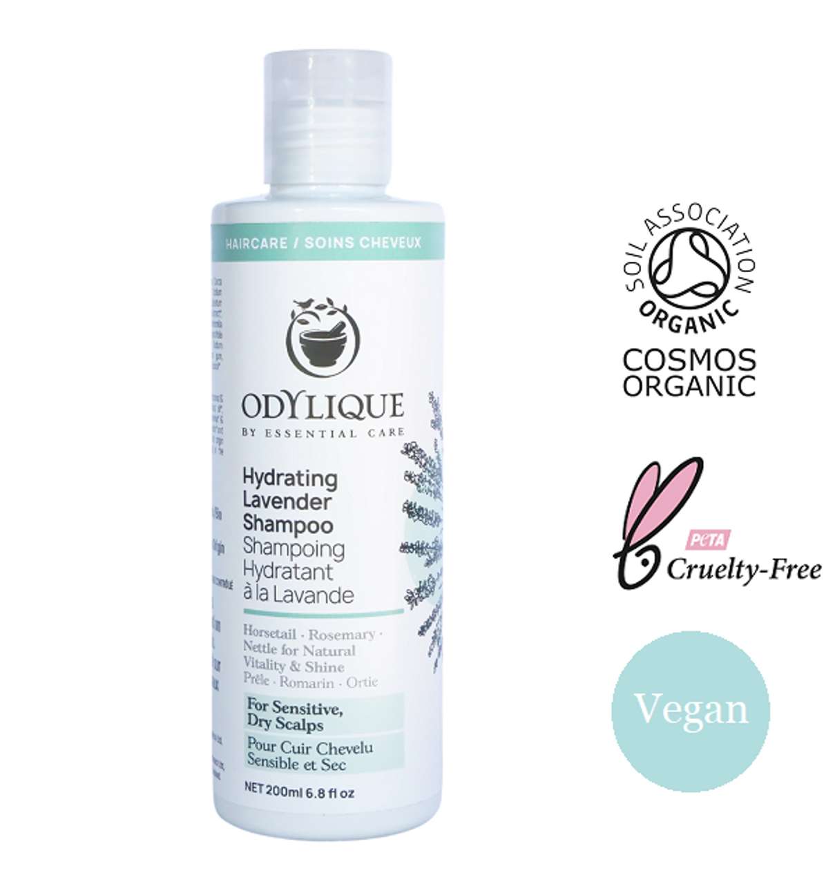 Odylique Hydratačný levanduľový šampón 200 ml 500 ml (NOVINKA!) – Obrázok 3