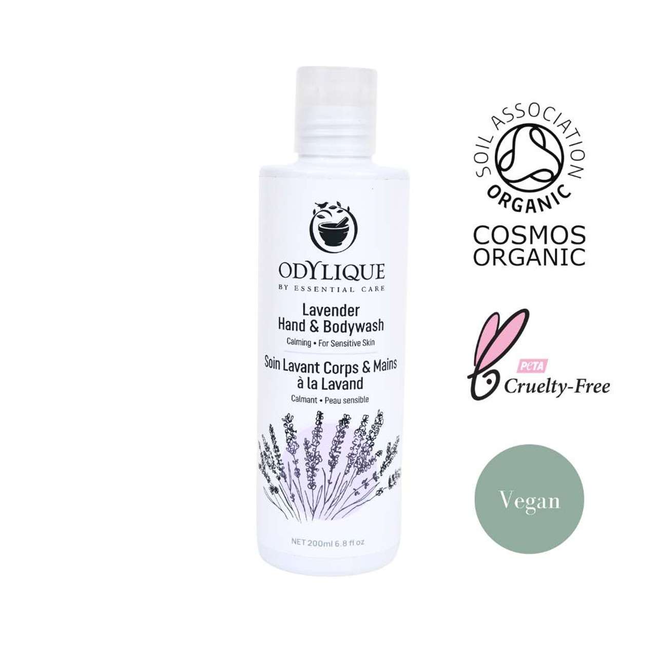Odylique Levanduľový sprchový a telový gél Lavender Hand & Bodywash 200 ml – Obrázok 3