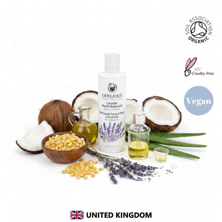 Odylique Levanduľový sprchový a telový gél Lavender Hand & Bodywash 200 ml