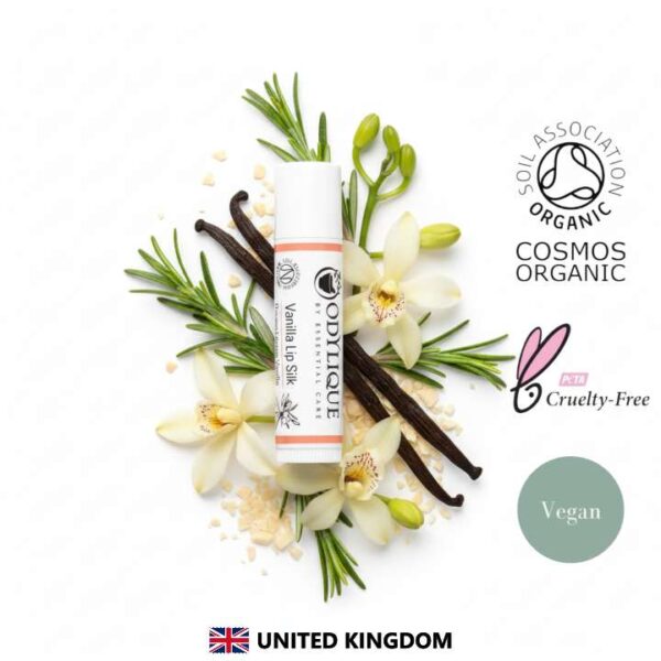 Odylique Vanilkový bio balzam na pery Lip Silk 4,5 g