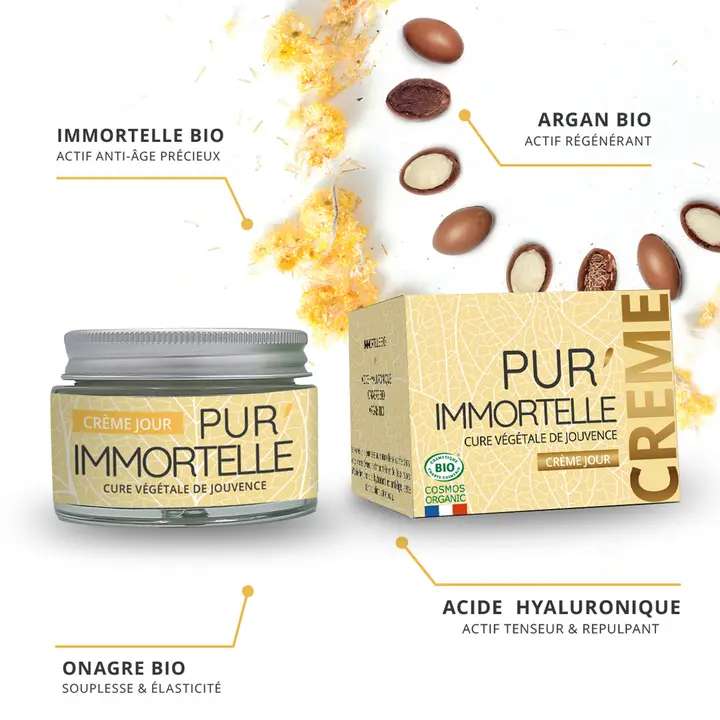 Pur’Immortelle Organic Denný krém – Anti-Aging (50 ml) – Obrázok 5