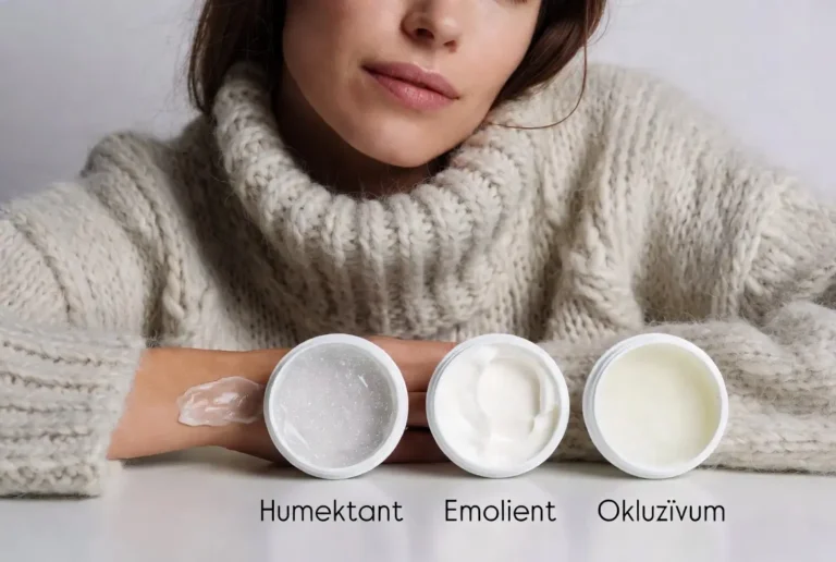 Humektanty, emolienty, okluzíva: zimná logika bez chaosu
